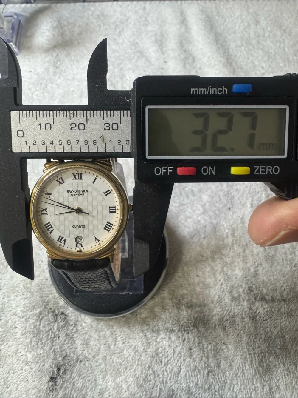 Raymond Weil Gold and Black Leather Quartz Dress Watch